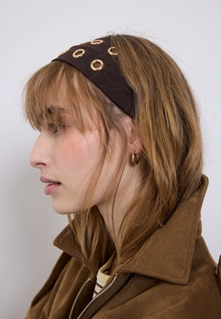 Набор из 2 резинок для волос с заклепками- Заказать в России