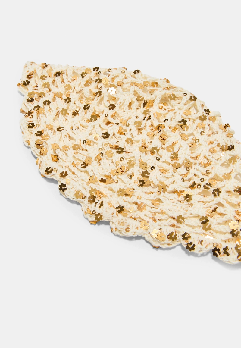 Шляпка-таблетка с пайетками