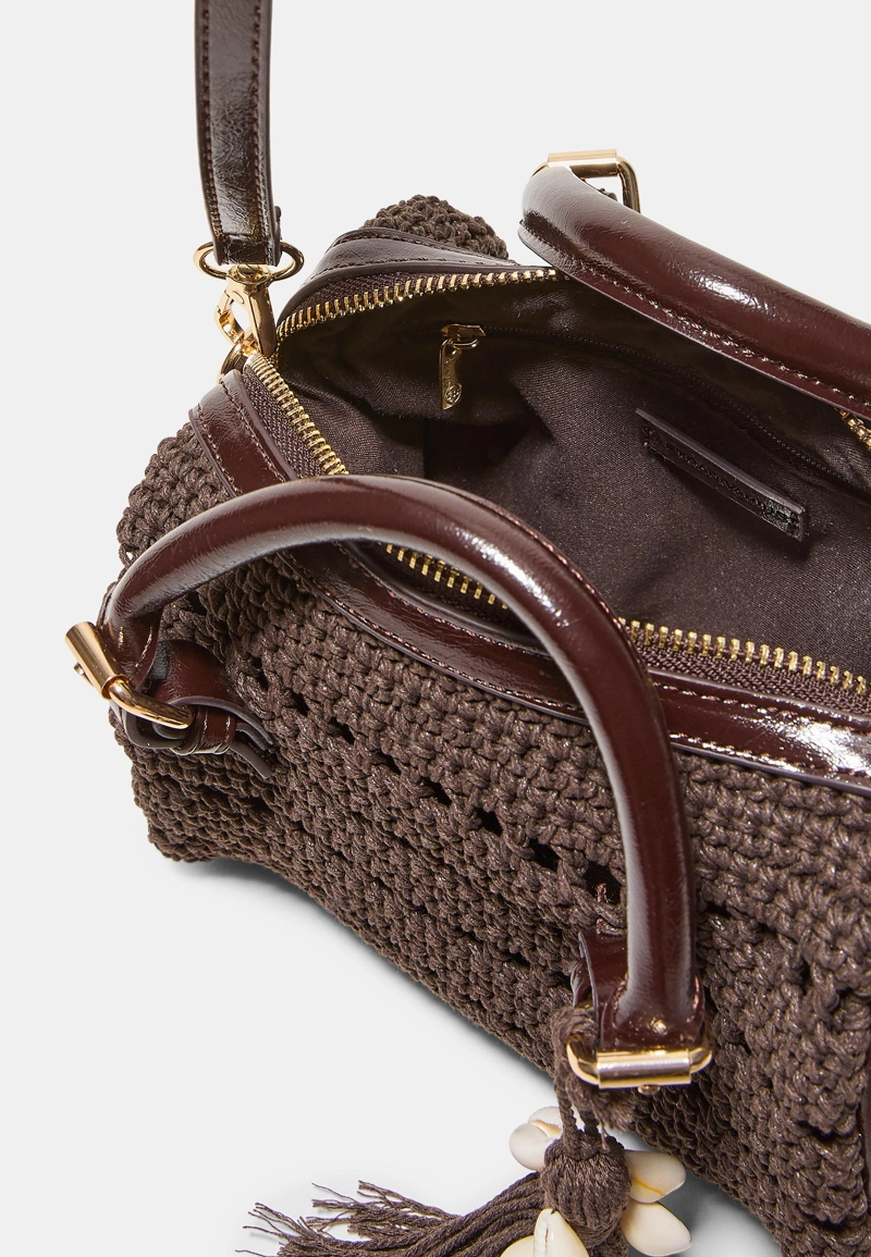 Круглая сумка-тоут крючком