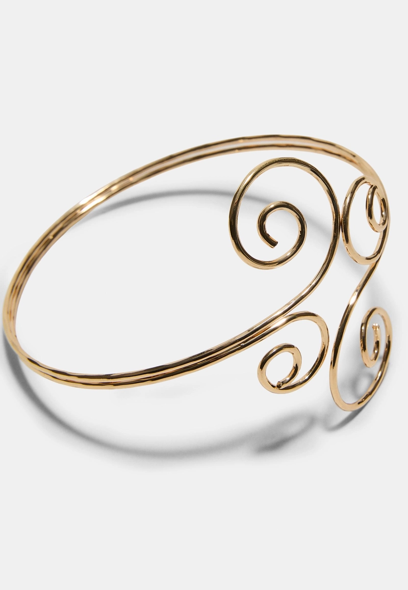 Жесткий браслет-спираль