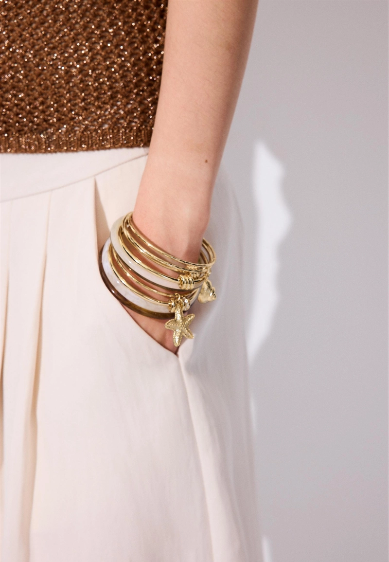 Набор из 10 браслетов с морскими шармами