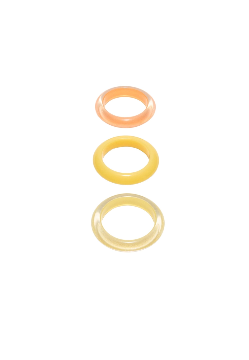 Набор из 3 браслетов из блестящего ацетата