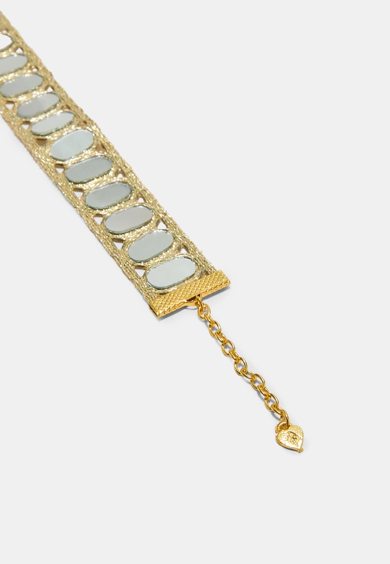 Колье-чокер с мини-зеркалами