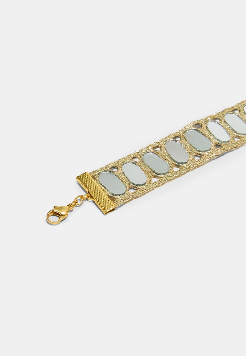 Колье-чокер с мини-зеркалами