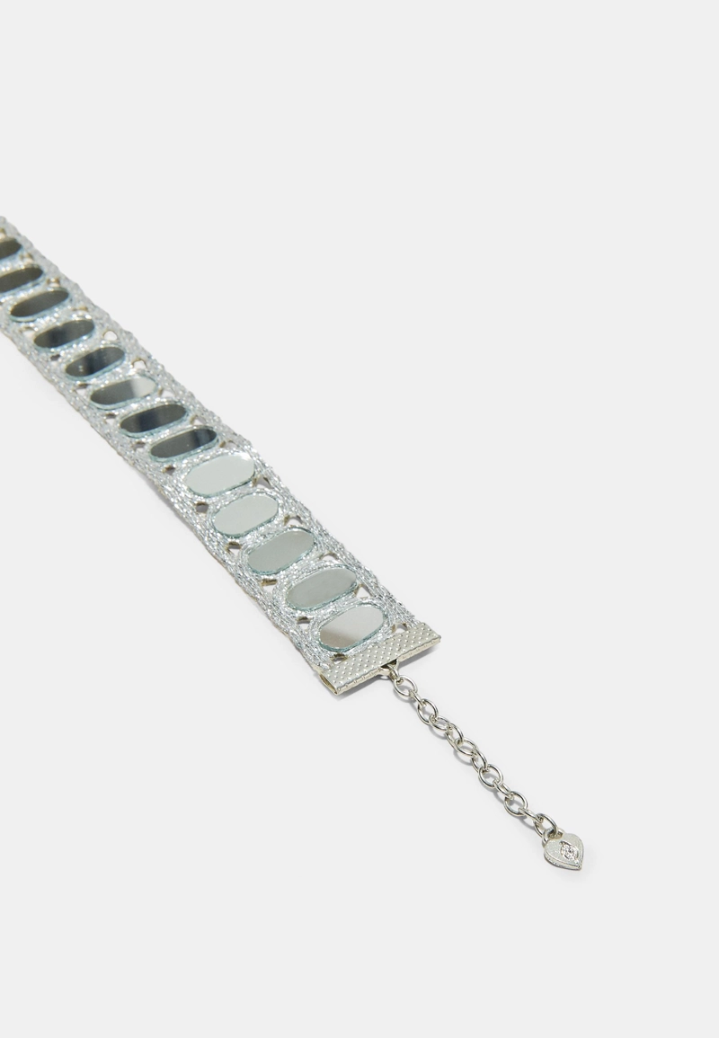 Колье-чокер с мини-зеркалами