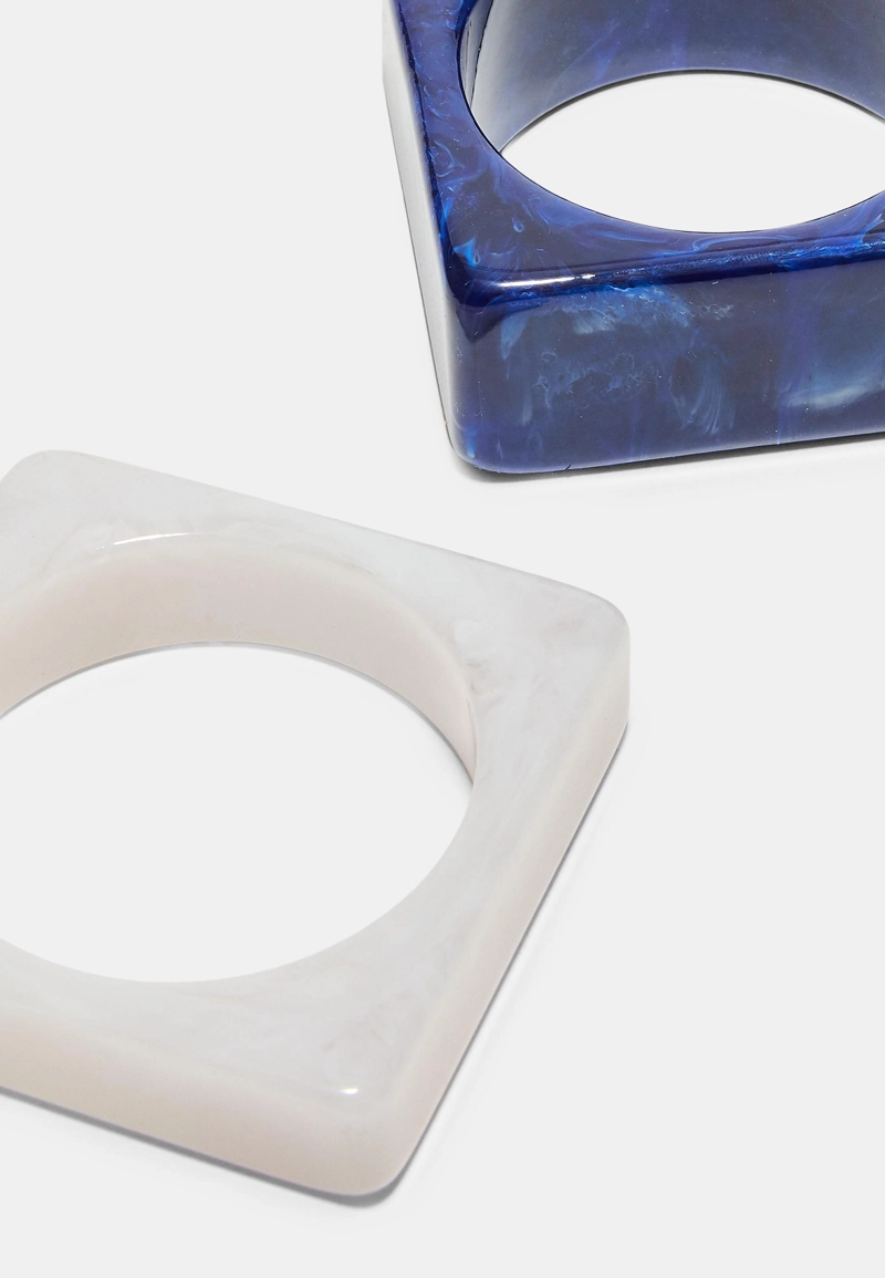 Набор из 2 квадратных браслетов