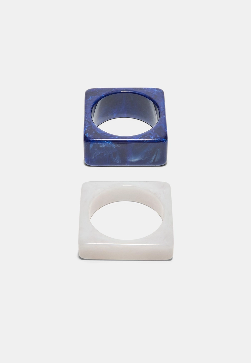 Набор из 2 квадратных браслетов