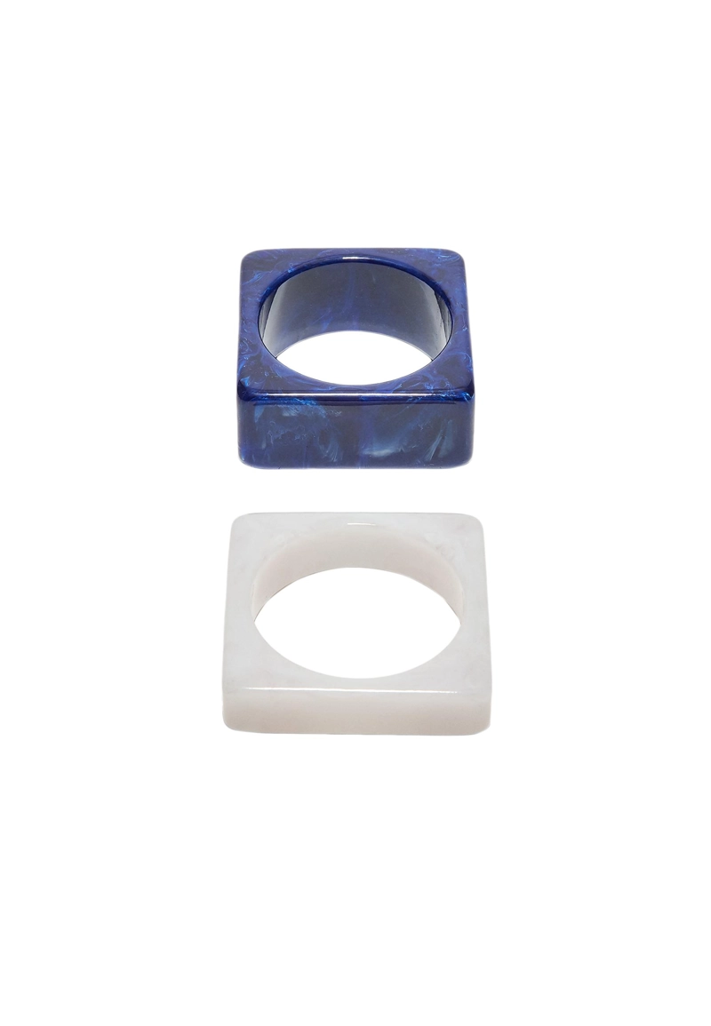 Набор из 2 квадратных браслетов