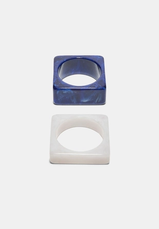 Набор из 2 квадратных браслетов- Заказать в России