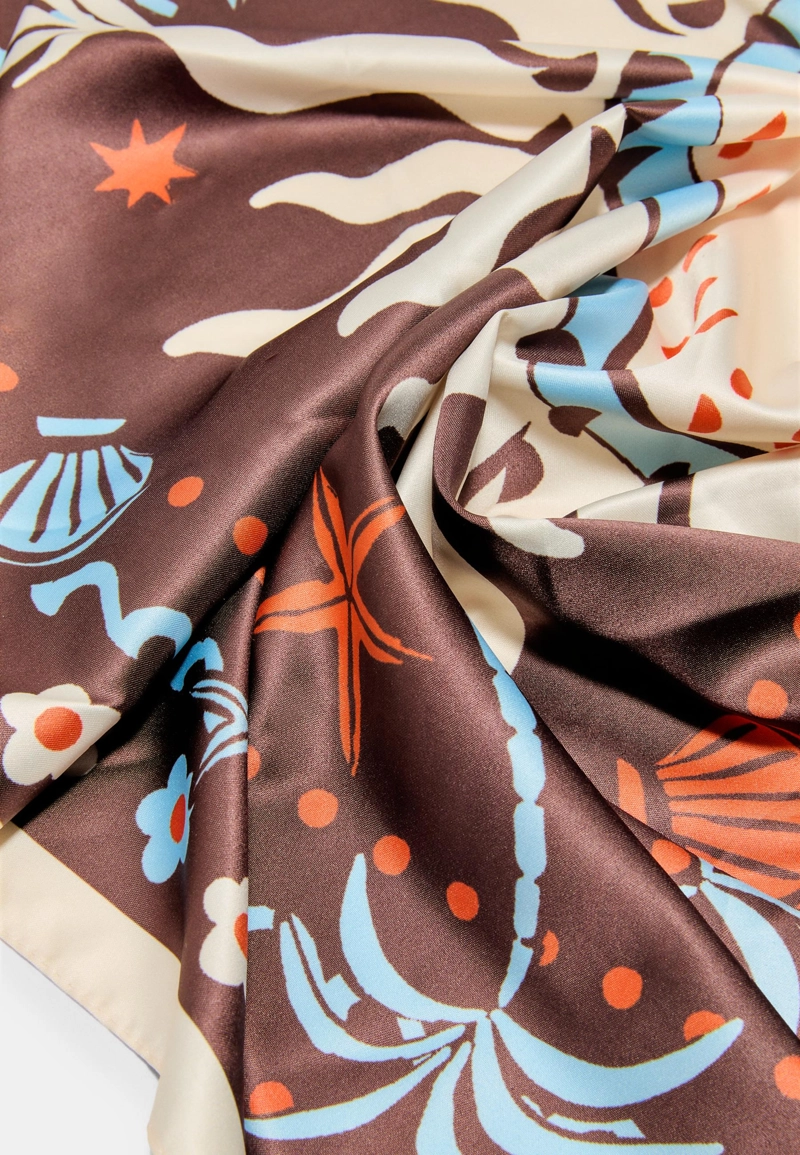 Платок с морским принтом