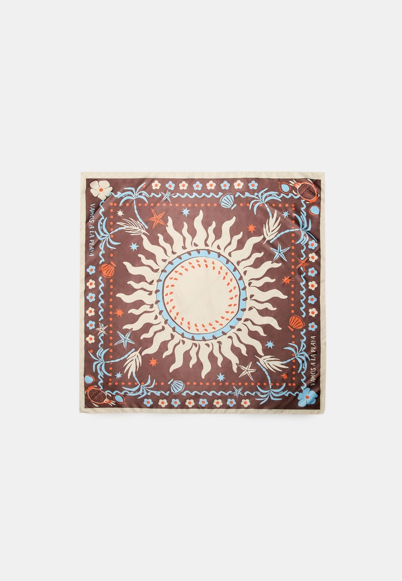 Платок с морским принтом