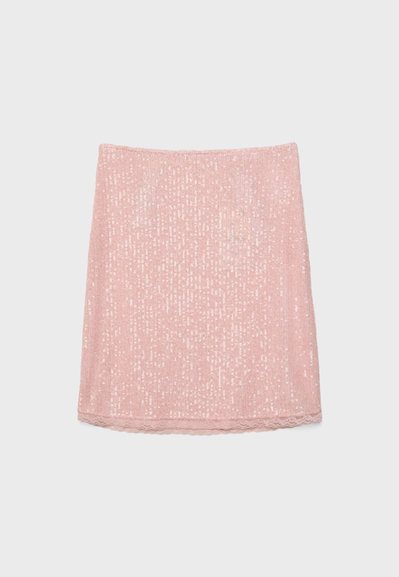 Юбка миди с пайетками