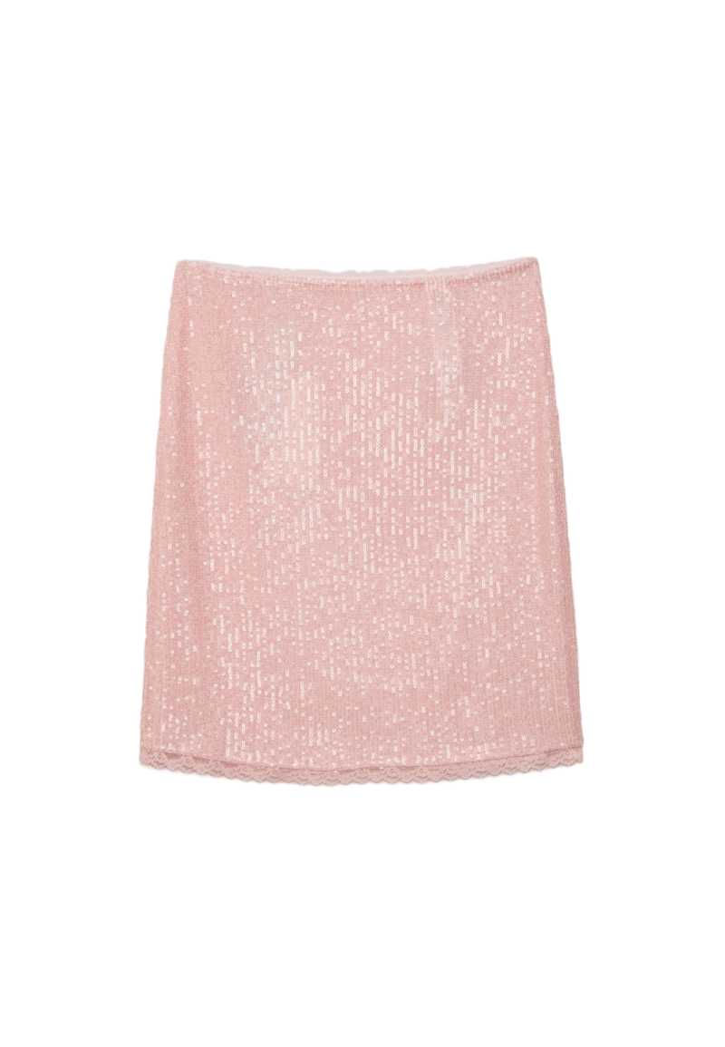 Юбка миди с пайетками