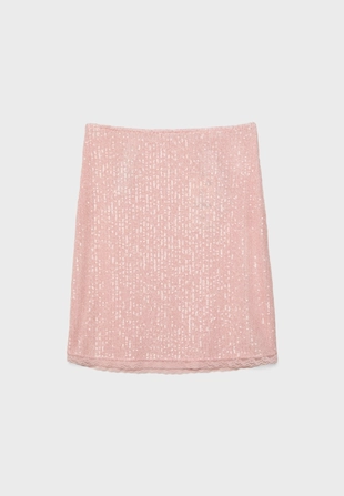 Юбка миди с пайетками- Заказать в России