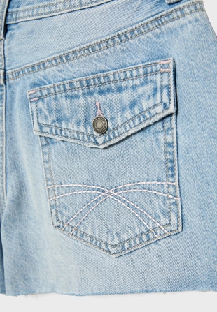 Короткие джинсовые шорты с низкой посадкой- Заказать в России