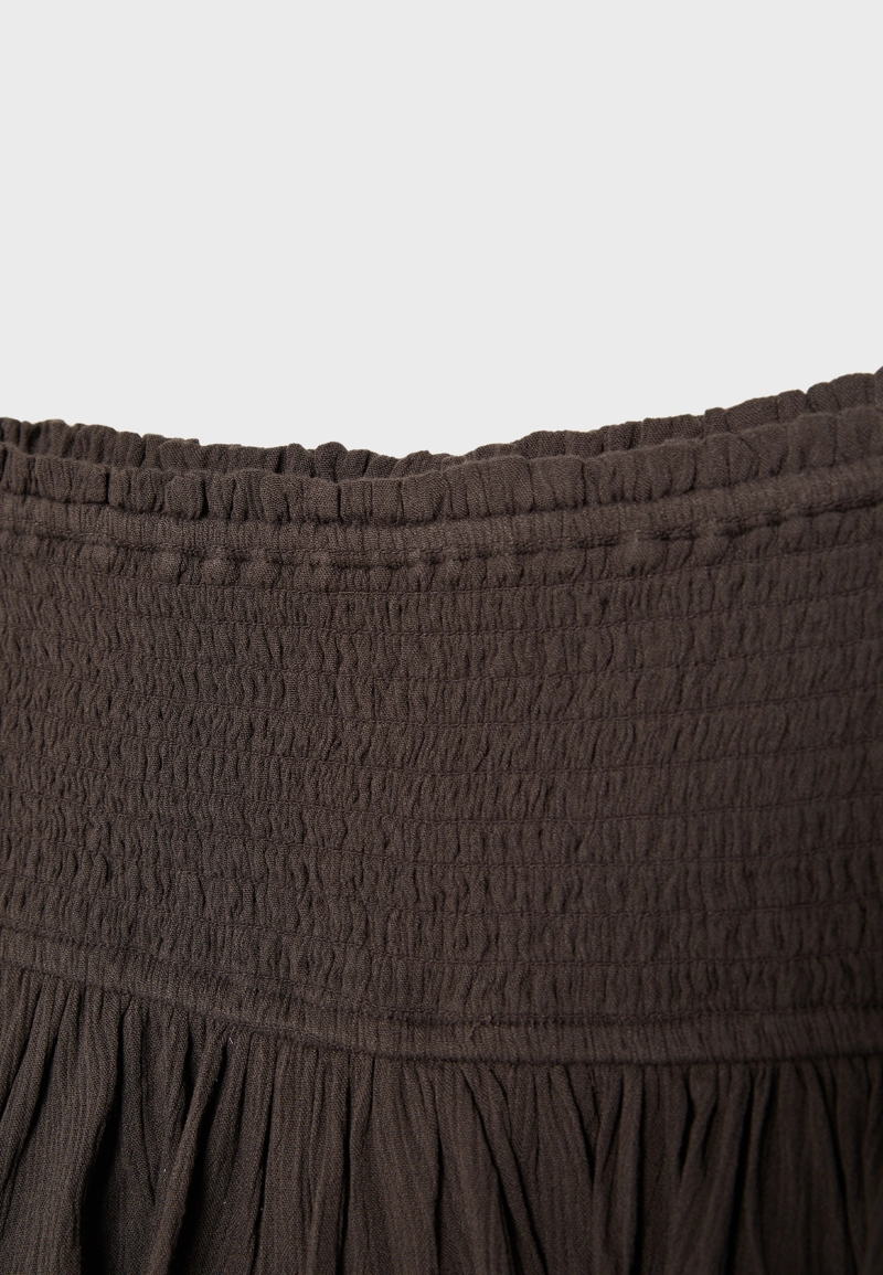 Мини-юбка-шорты с воланами