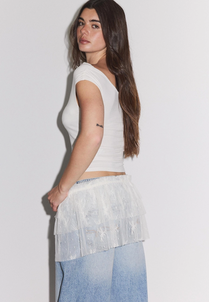 Юбка парео из кружева