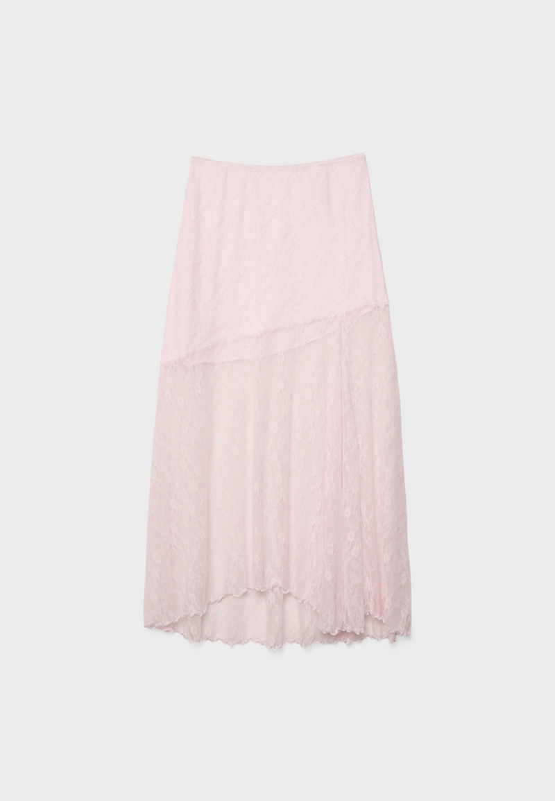 Длинная кружевная юбка