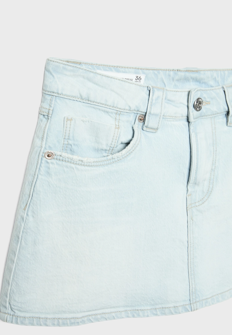 Джинсовая юбка-шорты D62