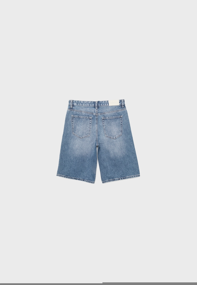 Шорты-бермуды baggy из денима