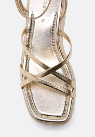 Эспадрильи на платформе с ремешками- Заказать в России