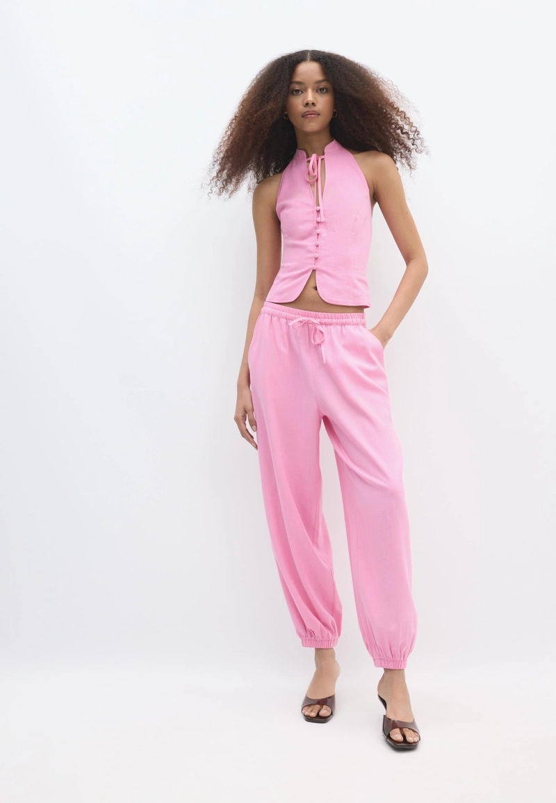 Шаровары из льняной ткани