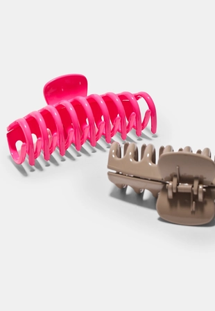 Набор из 2 больших заколок с мягким покрытием- Заказать в России