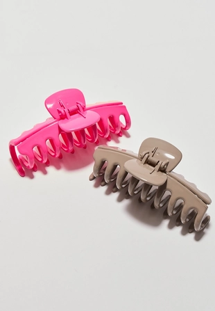 Набор из 2 больших заколок с мягким покрытием- Заказать в России