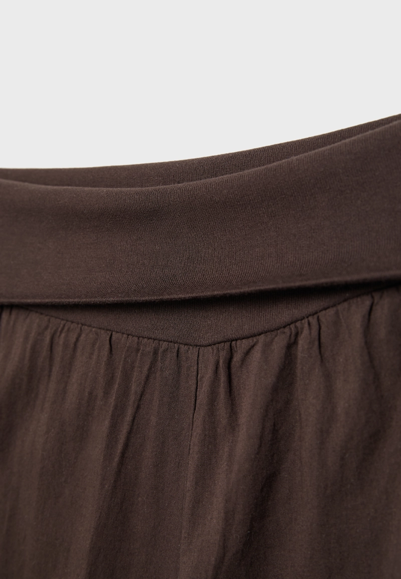 Брюки-баллоны с отворотом