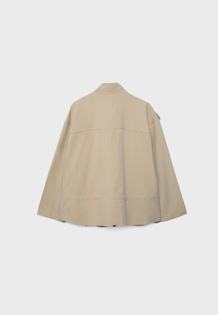 Укороченная куртка свободного кроя с передними карманами- Заказать в России