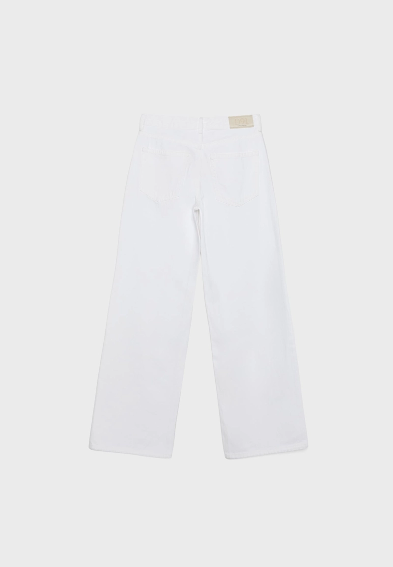 Джинсы D91 из твила с низкой посадкой и широкими штанинами