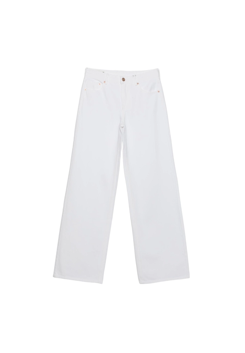 Джинсы D91 из твила с низкой посадкой и широкими штанинами