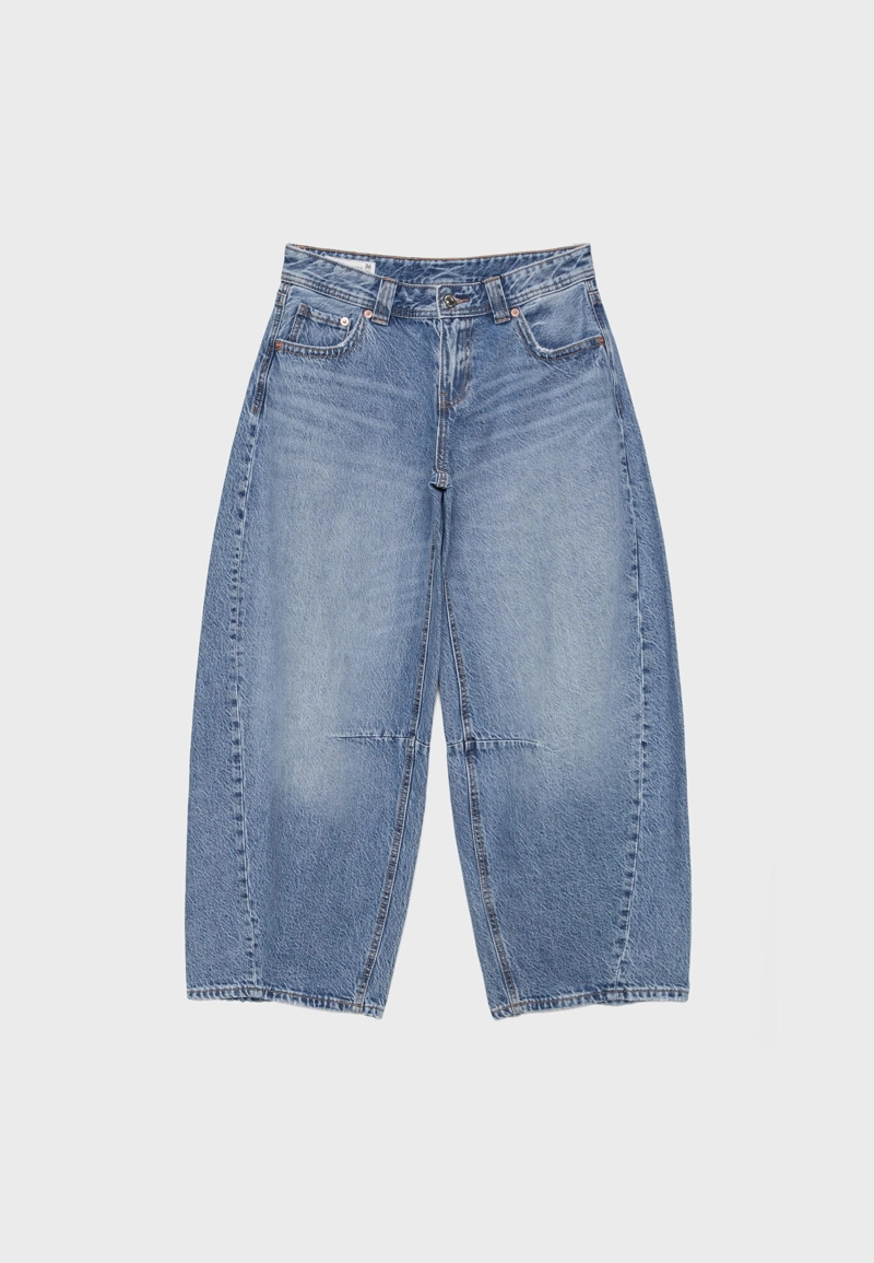 Джинсы-баллоны с низкой посадкой