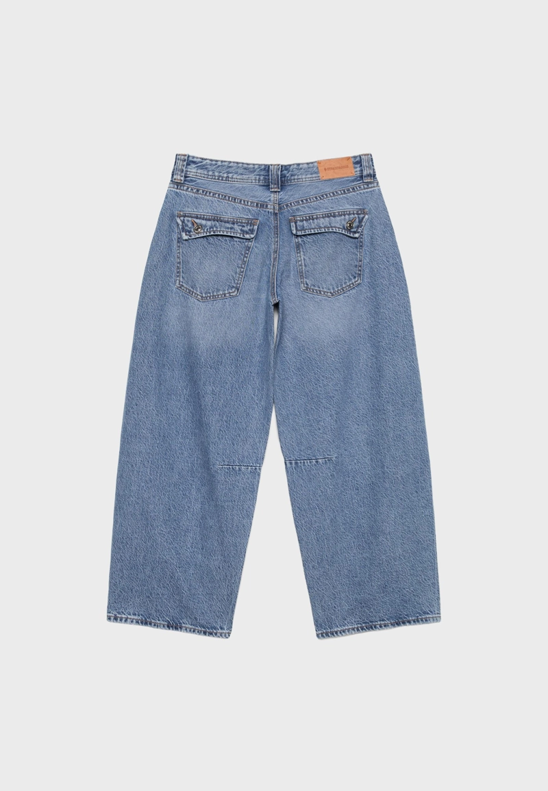 Джинсы-баллоны с низкой посадкой