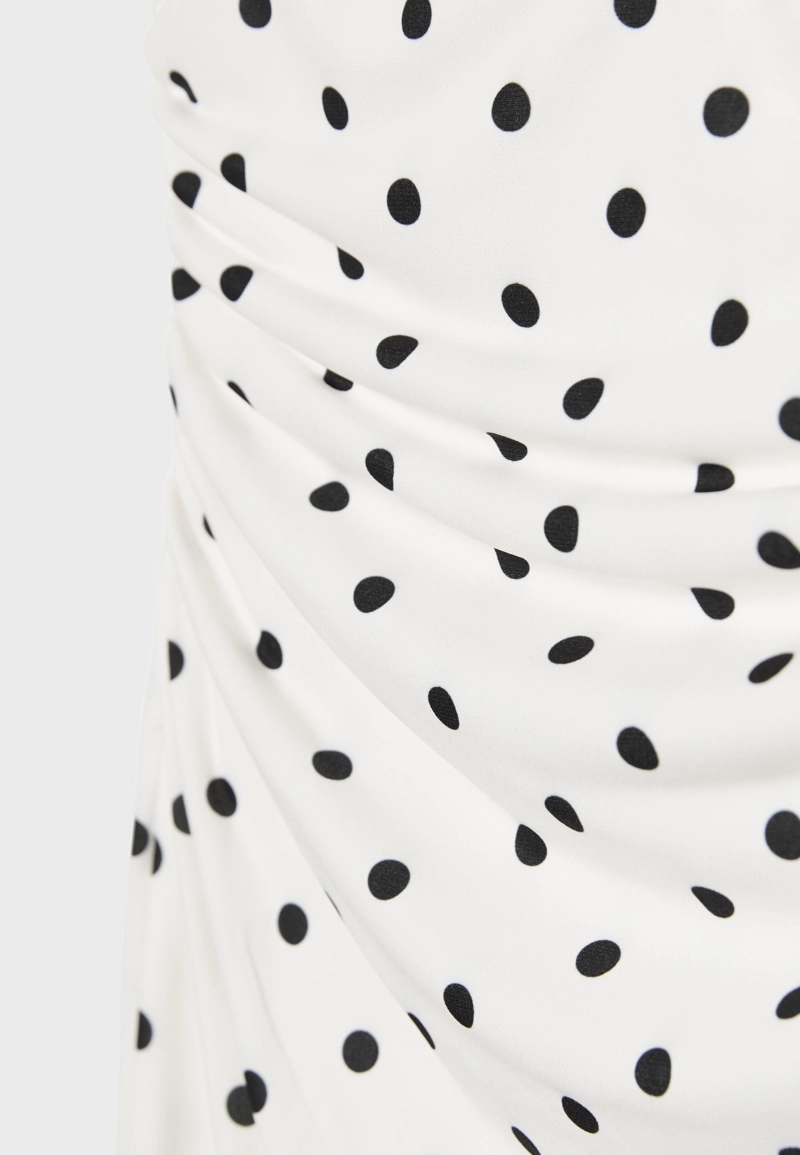 Платье миди халтер с открытой спиной