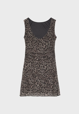 Короткое платье с принтом- Заказать в России