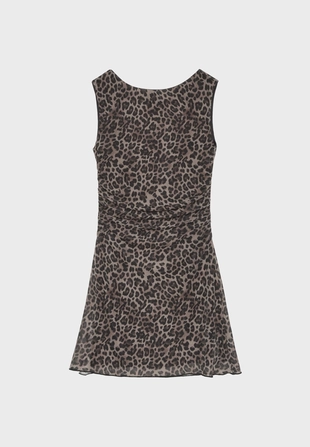 Короткое платье с принтом- Заказать в России