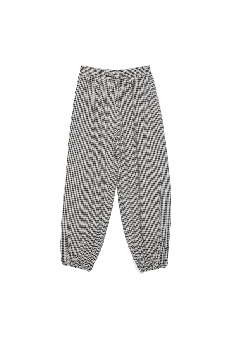 Брюки-шаровары в клетку