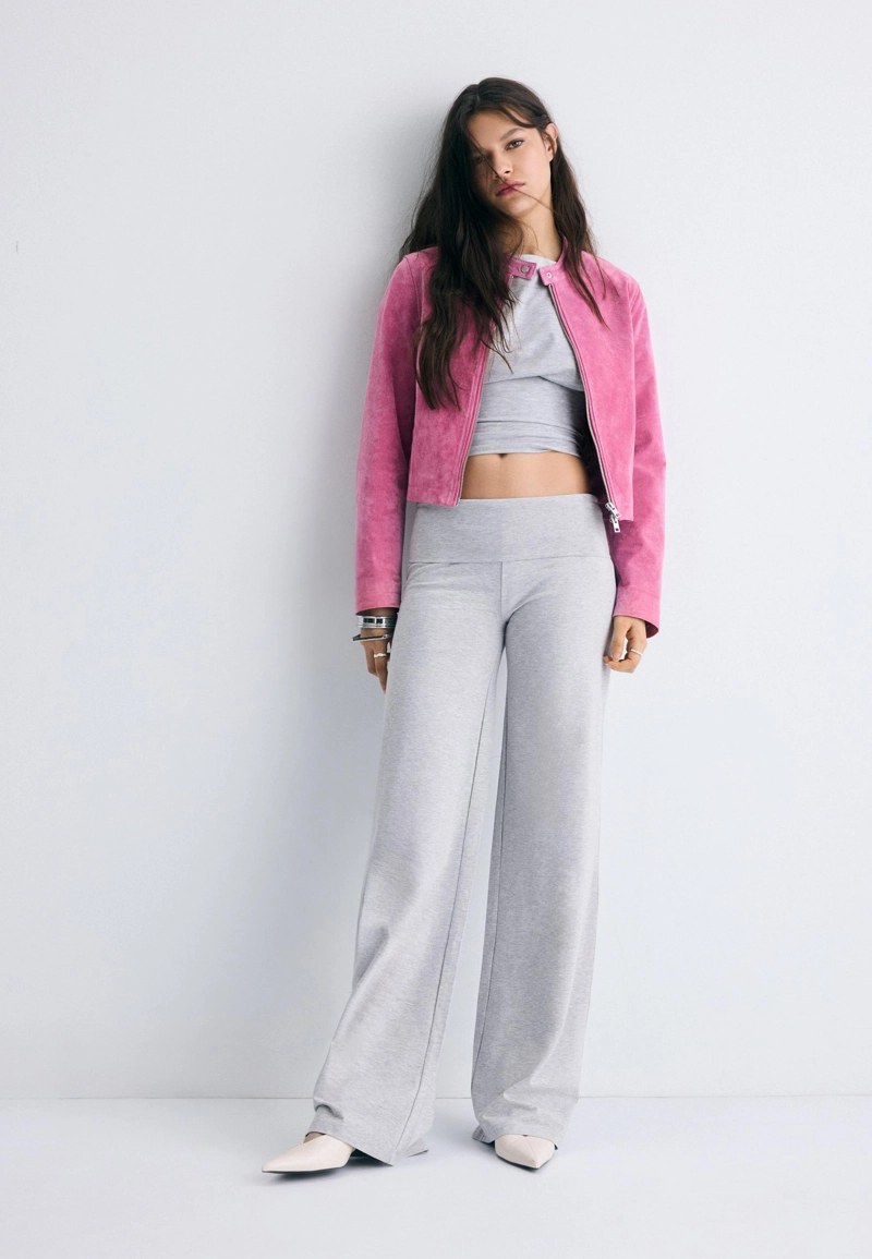 Леггинсы с отворотом на талии