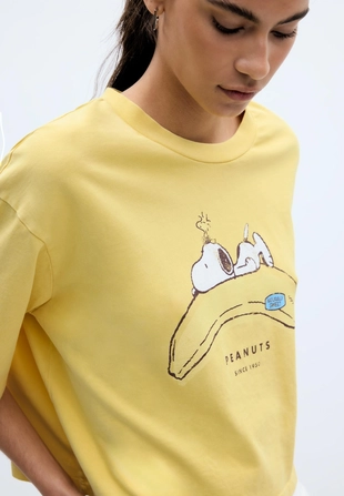 Футболка «Снупи» с бананом- Заказать в России