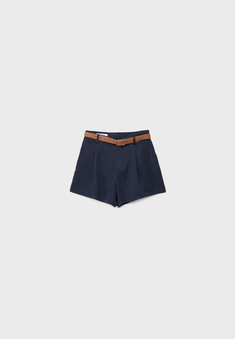 Свободные шорты с поясом