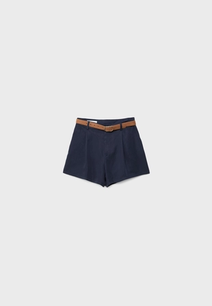 Свободные шорты с поясом- Заказать в России