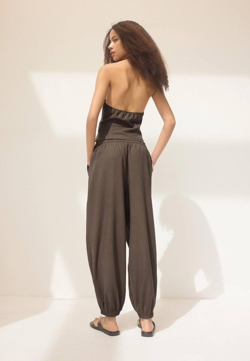 Шаровары из льняной ткани