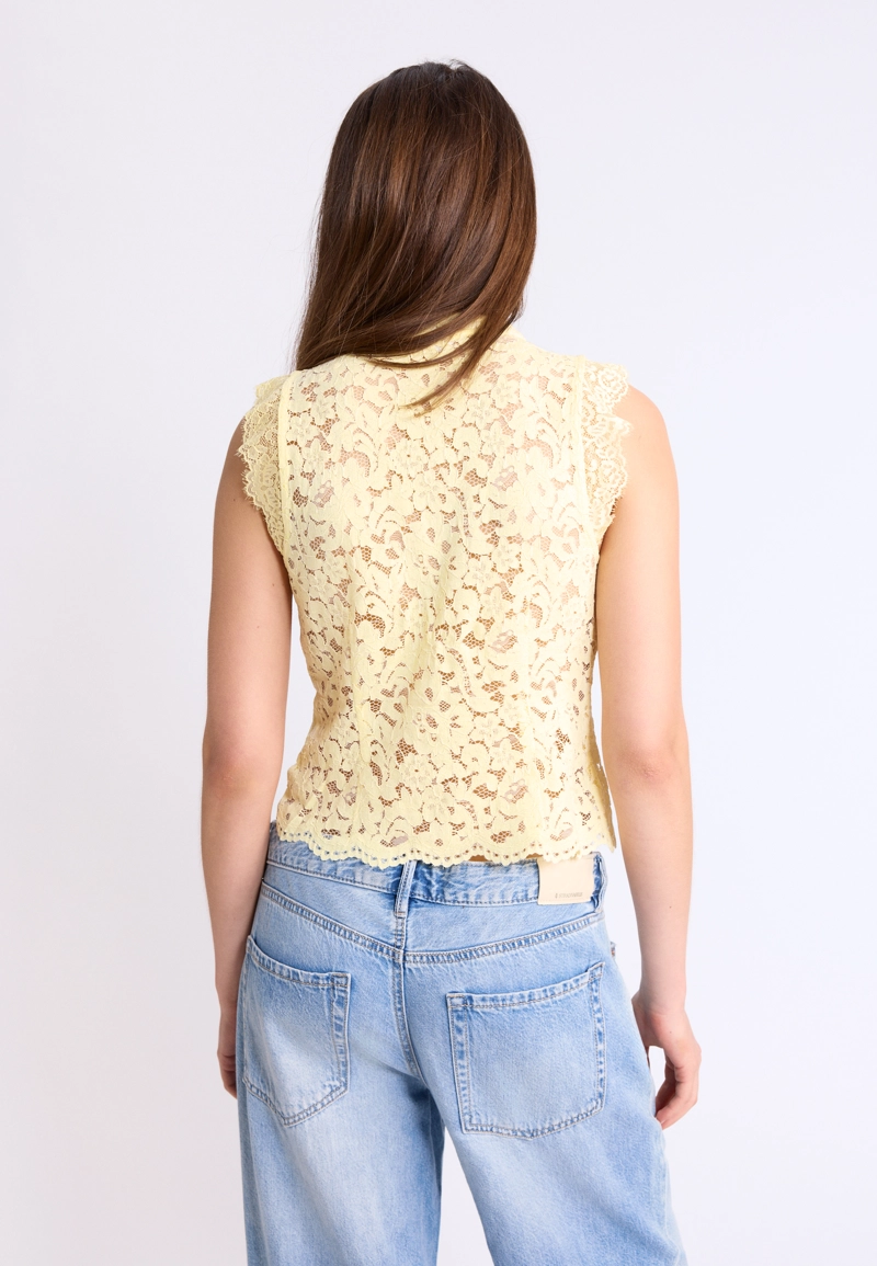 Топ-ципао из кружева