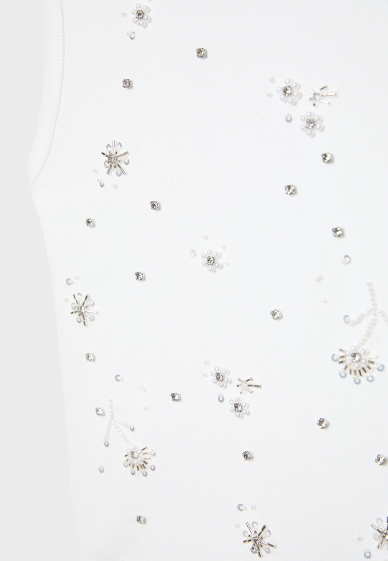 Майка-борцовка с отделкой