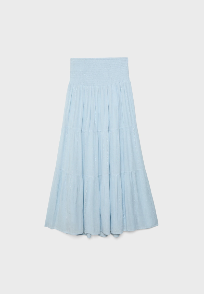 Юбка с металлизированной нитью