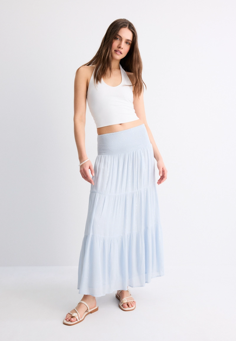 Юбка с металлизированной нитью