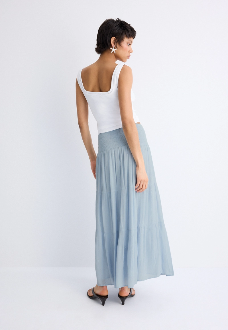 Юбка с металлизированной нитью