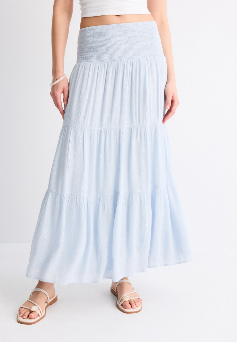 Юбка с металлизированной нитью