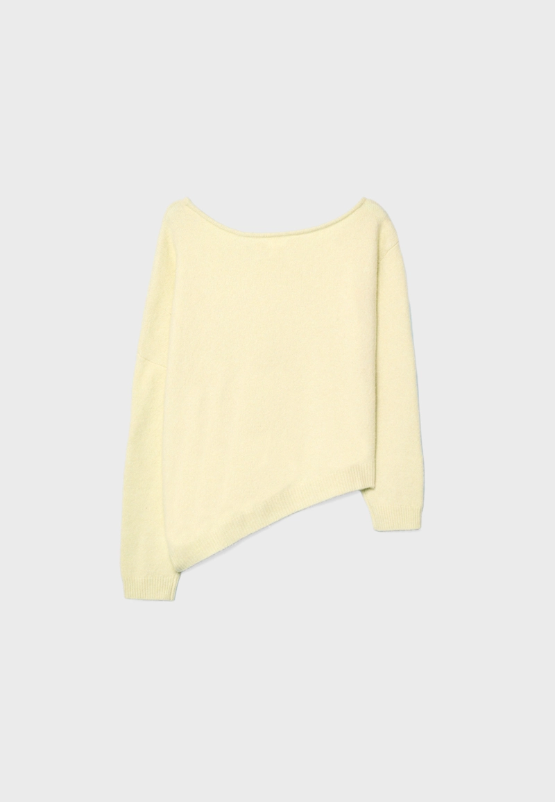 Асимметричный трикотажный джемпер